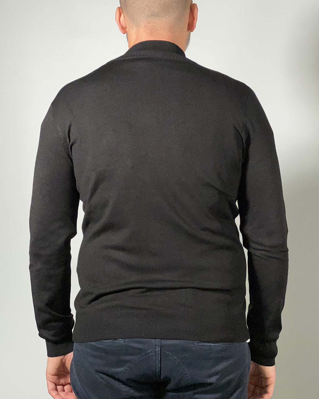 Cardigan Uomo MORO – Maglia con Bottoni e Collo Coreano