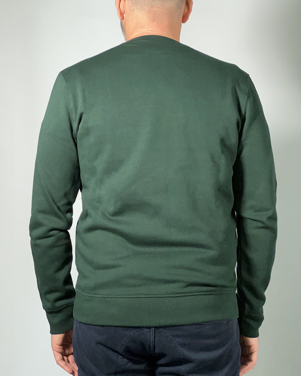 LYLE & SCOTT Felpa girocollo con retro spazzolato Verde Scuro ML1131V