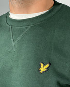 LYLE & SCOTT Felpa girocollo con retro spazzolato Verde Scuro ML1131V
