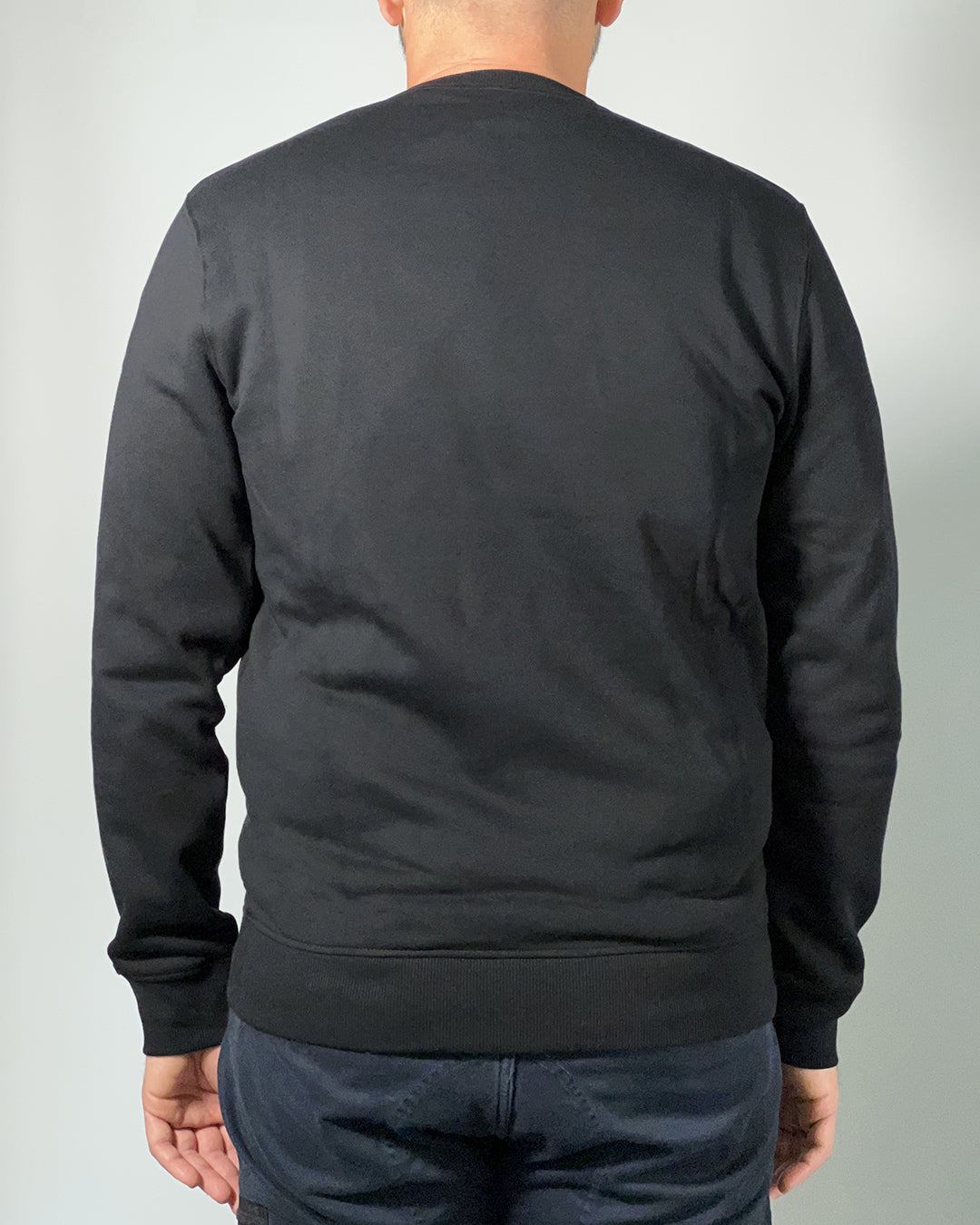 LYLE & SCOTT Felpa girocollo con retro spazzolato Nera ML1131V