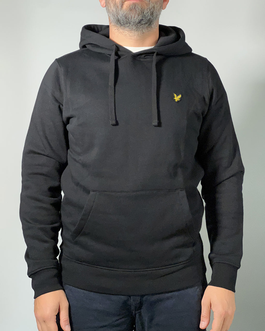 LYLE & SCOTT Felpa con cappuccio nera ML1139V Jet Black
