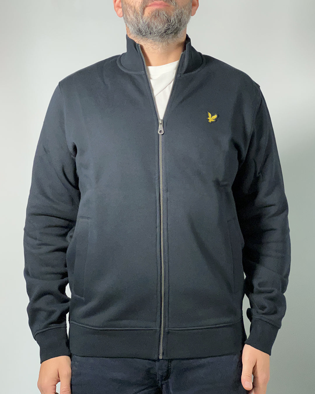 LYLE & SCOTT Felpa Uomo Full Zip Effetto Spazzolato – Stile Casual Sportivo