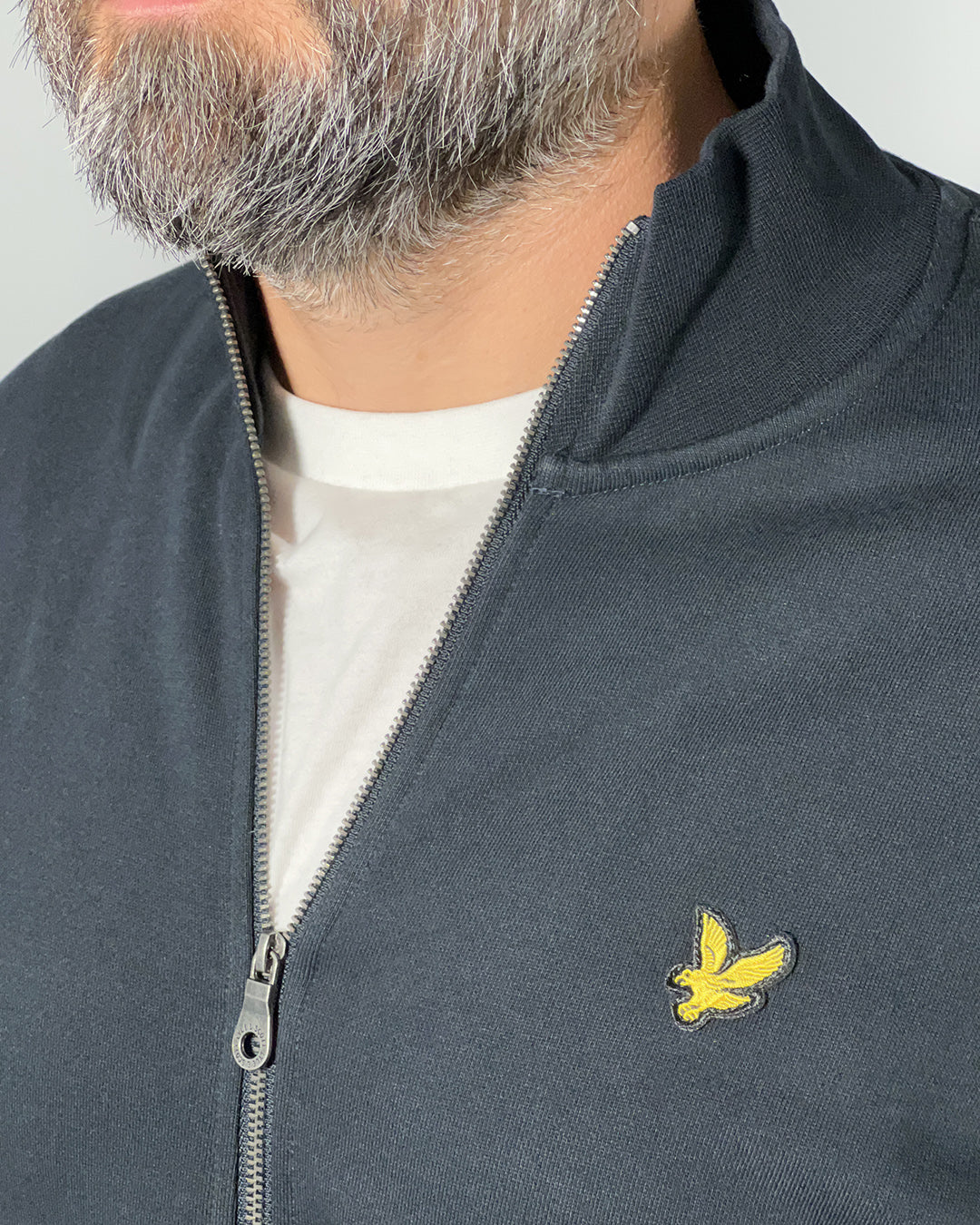 LYLE & SCOTT Felpa Uomo Full Zip Effetto Spazzolato – Stile Casual Sportivo