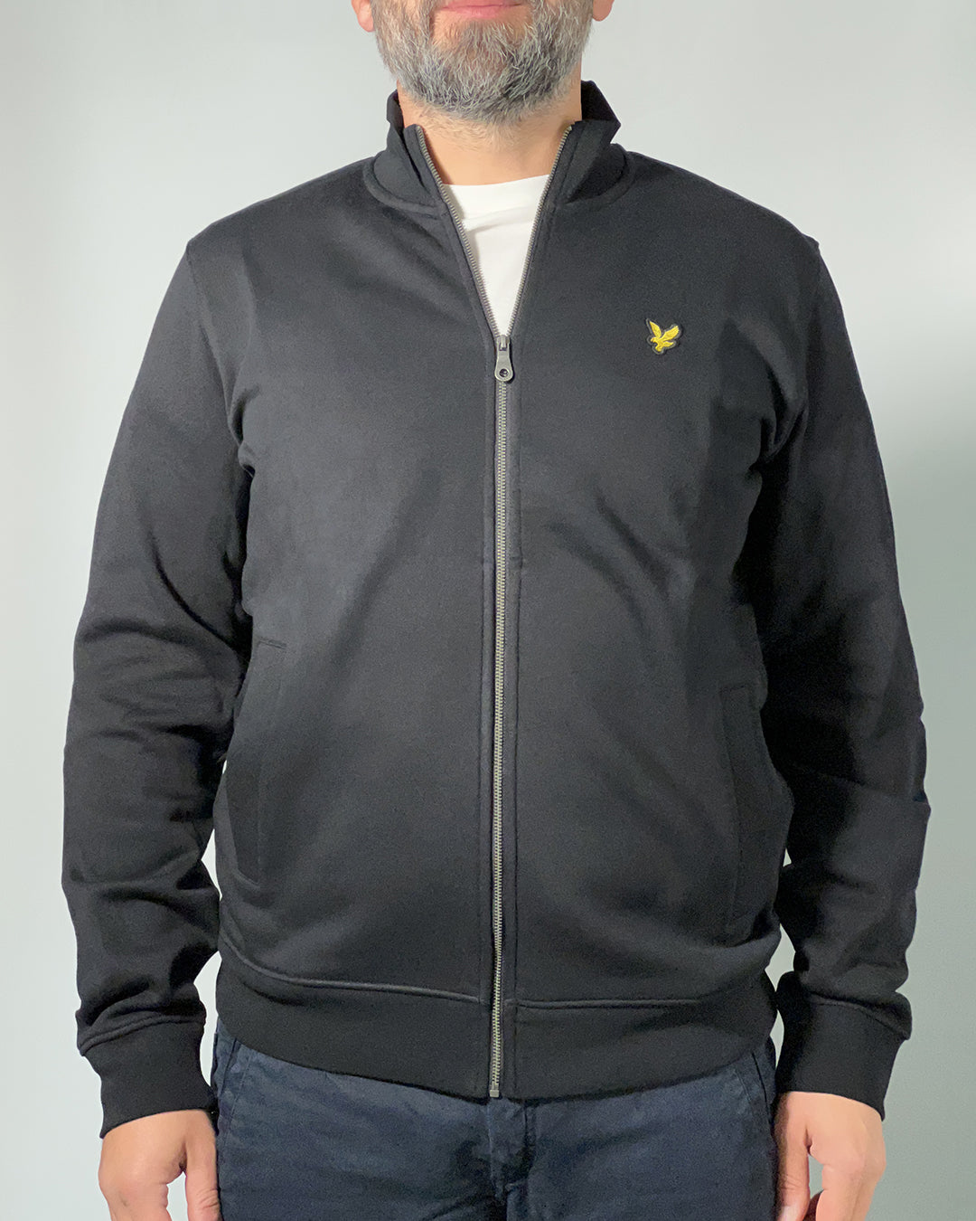 LYLE & SCOTT Felpa Uomo Full Zip Effetto Spazzolato – Stile Casual Sportivo