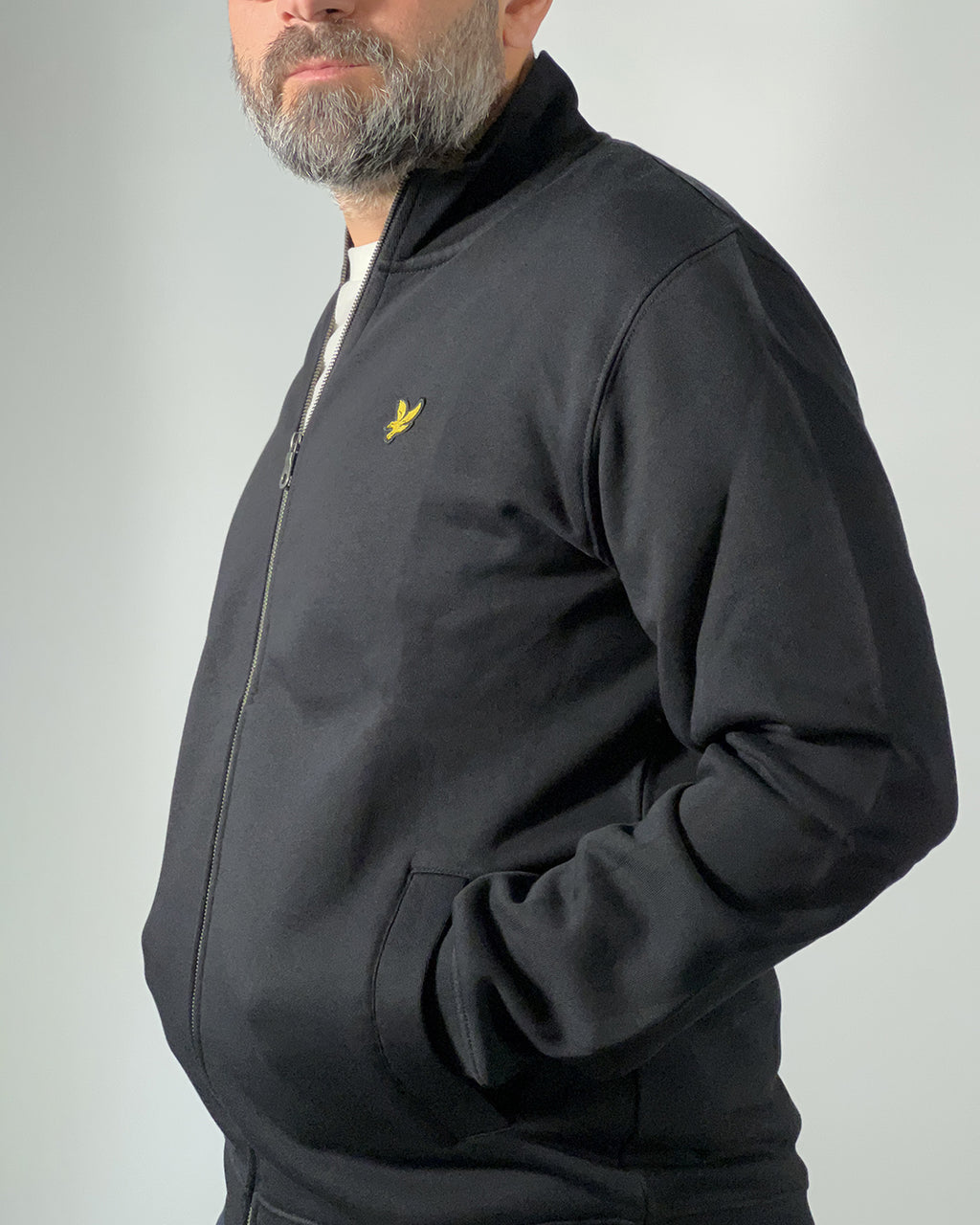 LYLE & SCOTT Felpa Uomo Full Zip Effetto Spazzolato – Stile Casual Sportivo