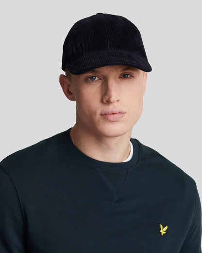 LYLE & SCOTT Felpa girocollo Blu Navy garzata da uomo con logo