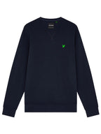 LYLE & SCOTT Felpa girocollo Blu Navy garzata da uomo con logo