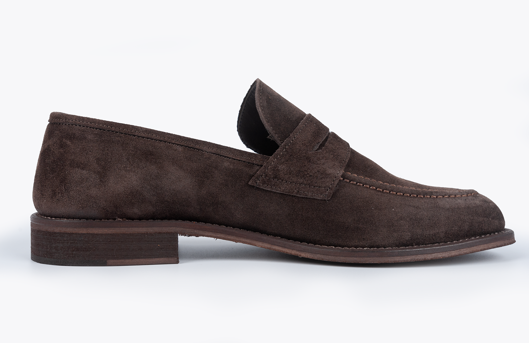 MUSTO ARTIGIANI Mocassino Scamosciato Uomo Testa di Moro