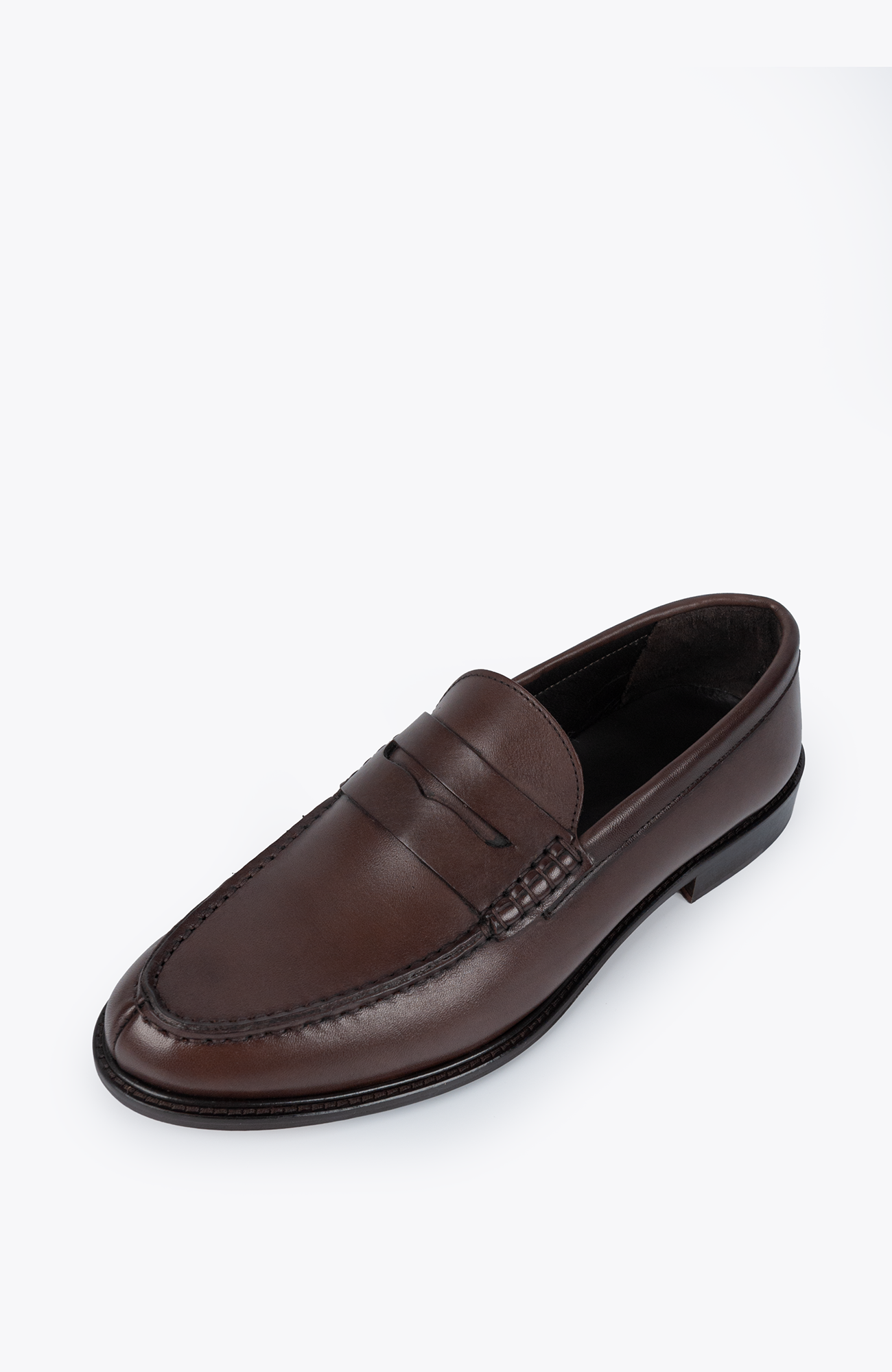 MUSTO ARTIGIANI Mocassino Uomo In Pelle Marrone