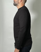 Maglione OVER/D Nero Girocollo Straight Fit