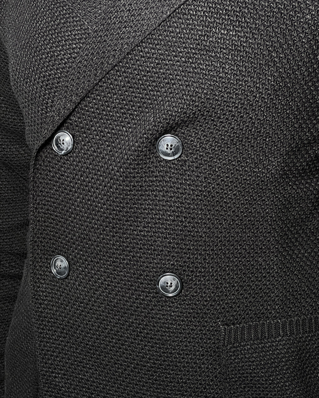 Giacca Cardigan Doppio Petto OVER/D Nera – Eleganza e Comfort in Stile Contemporaneo