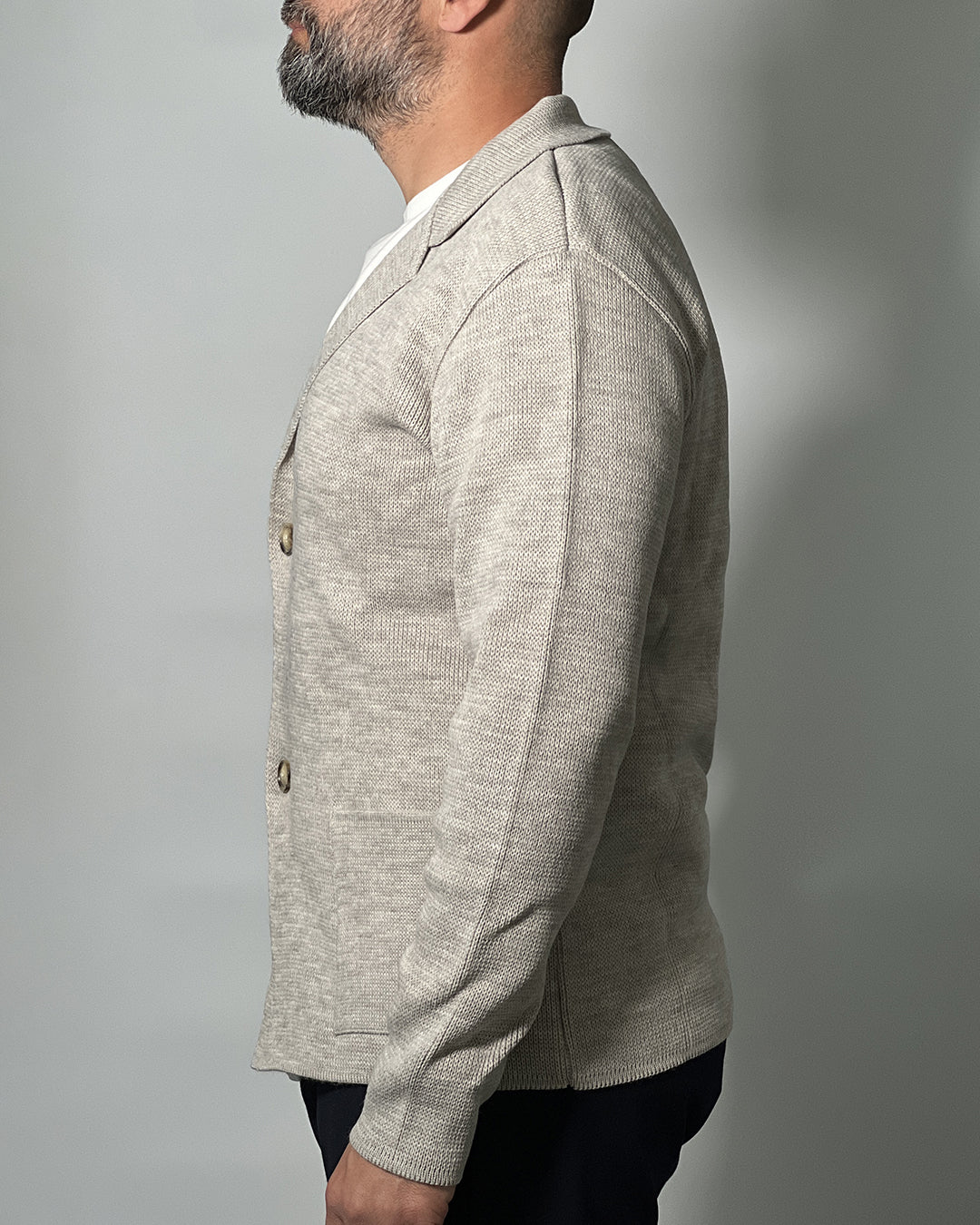 Giacca Cardigan 2 Bottoni OVER/D – Eleganza Casual e Comfort di Alta Qualità