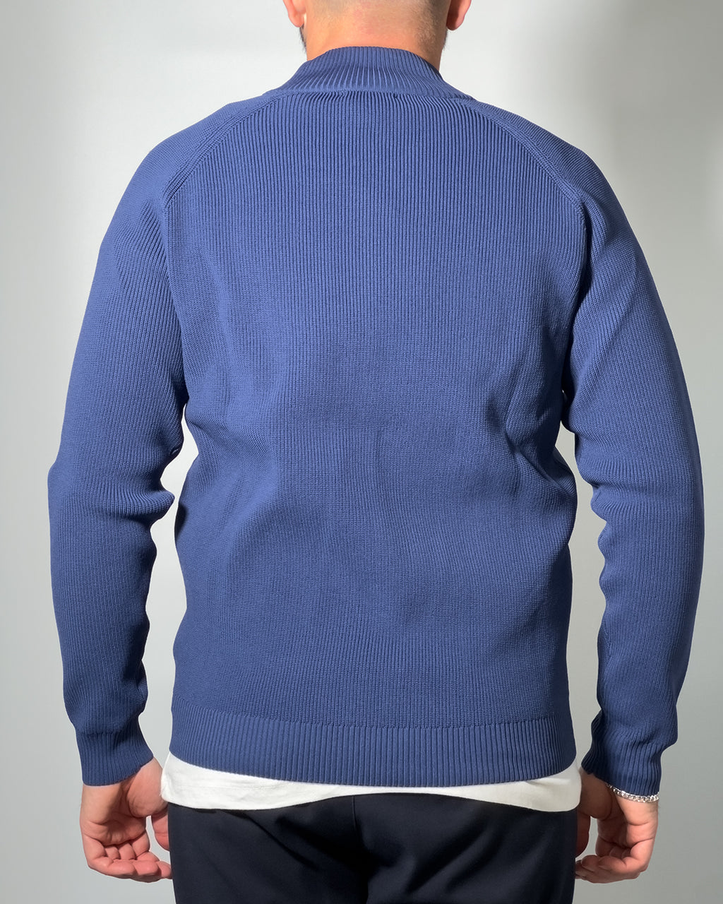 Cardigan OVER/D a Costa Inglese Full Zip – Eleganza e Comfort di Qualità