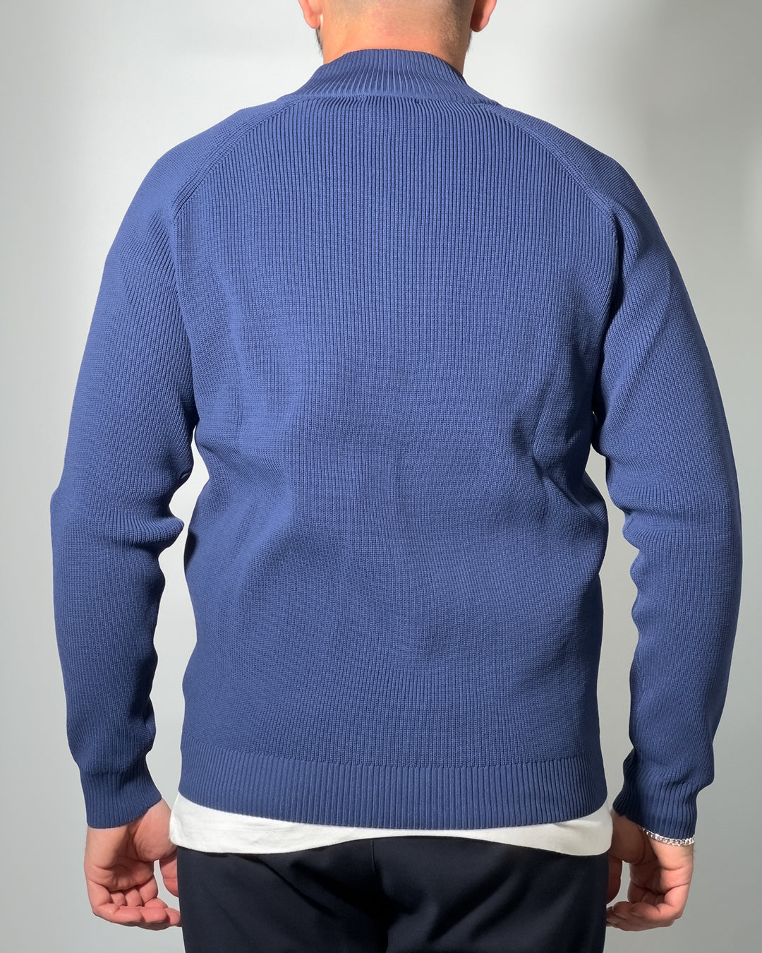 Cardigan OVER/D a Costa Inglese Full Zip – Eleganza e Comfort di Qualità