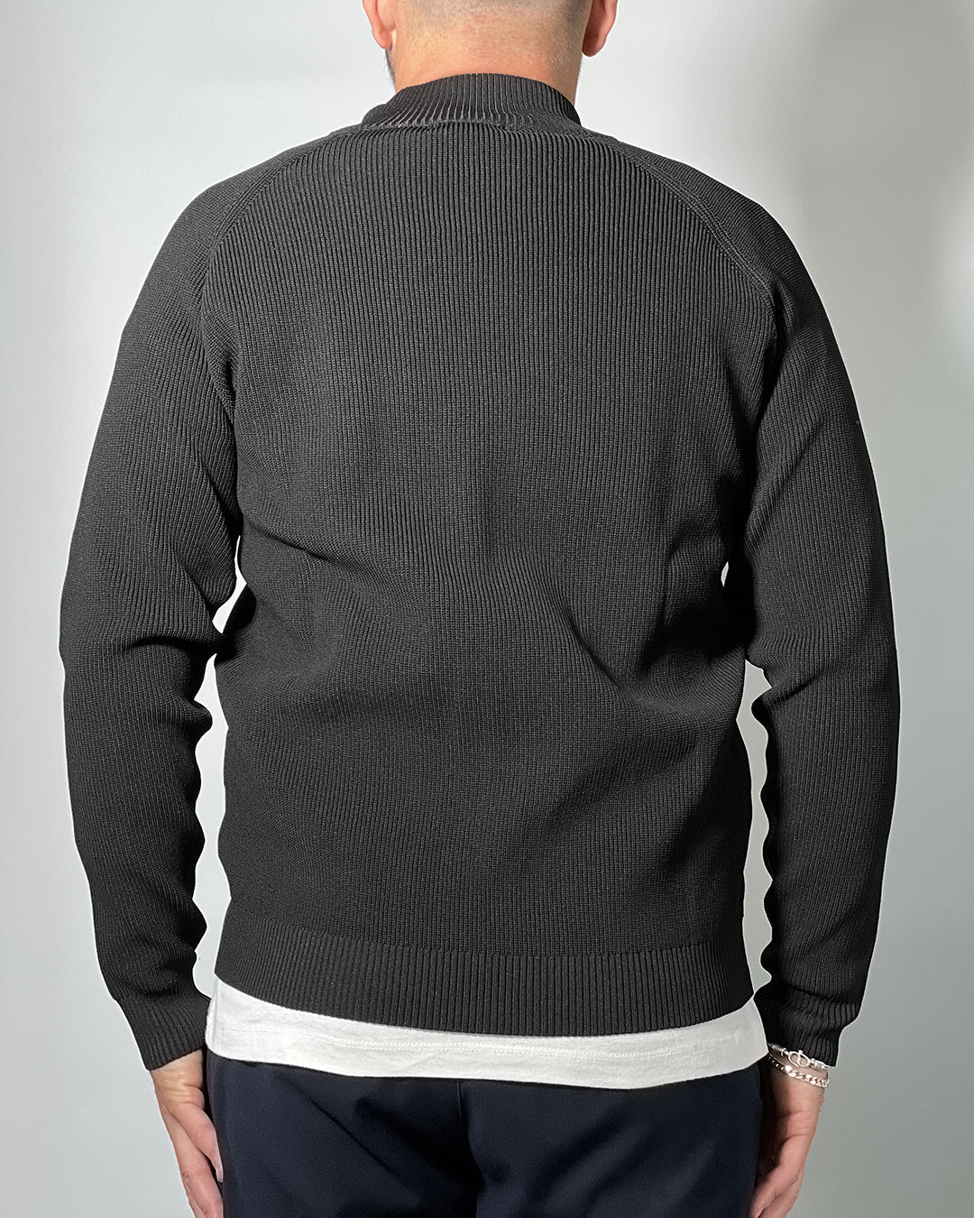 Cardigan OVER/D a Costa Inglese Full Zip – Eleganza e Comfort di Qualità