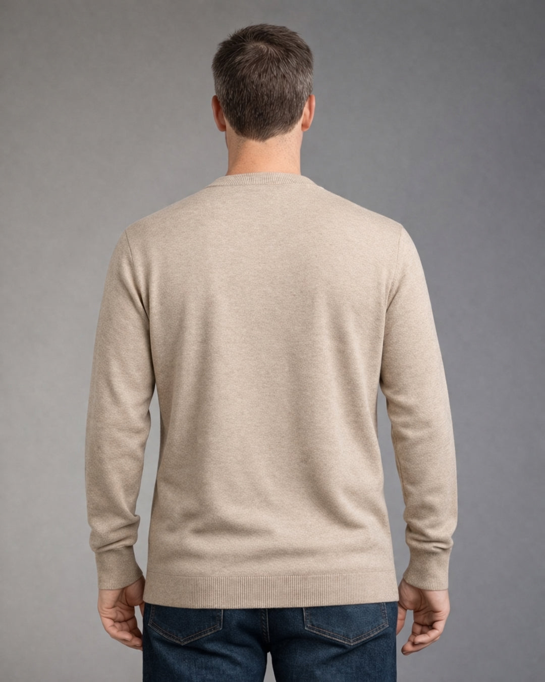 Pullover Estivo Uomo Over/D Paricollo in Cotone