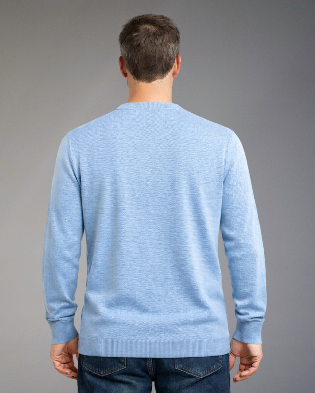Pullover Estivo Uomo Over/D Paricollo in Cotone