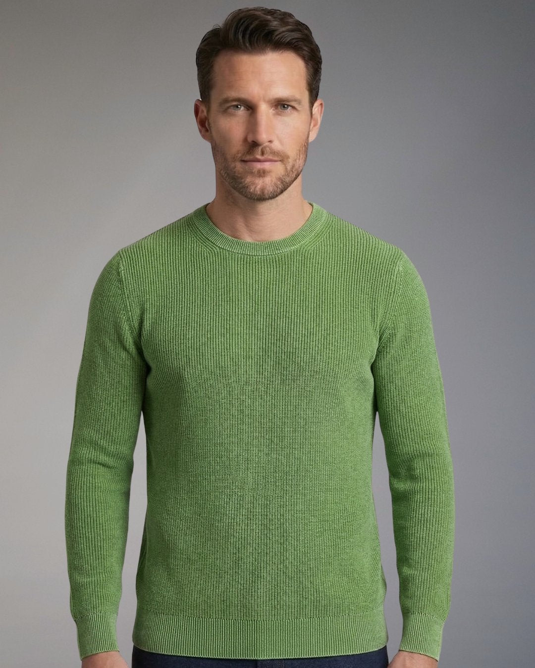 Pullover Uomo Over/D Paricollo a Coste Tinto Capo