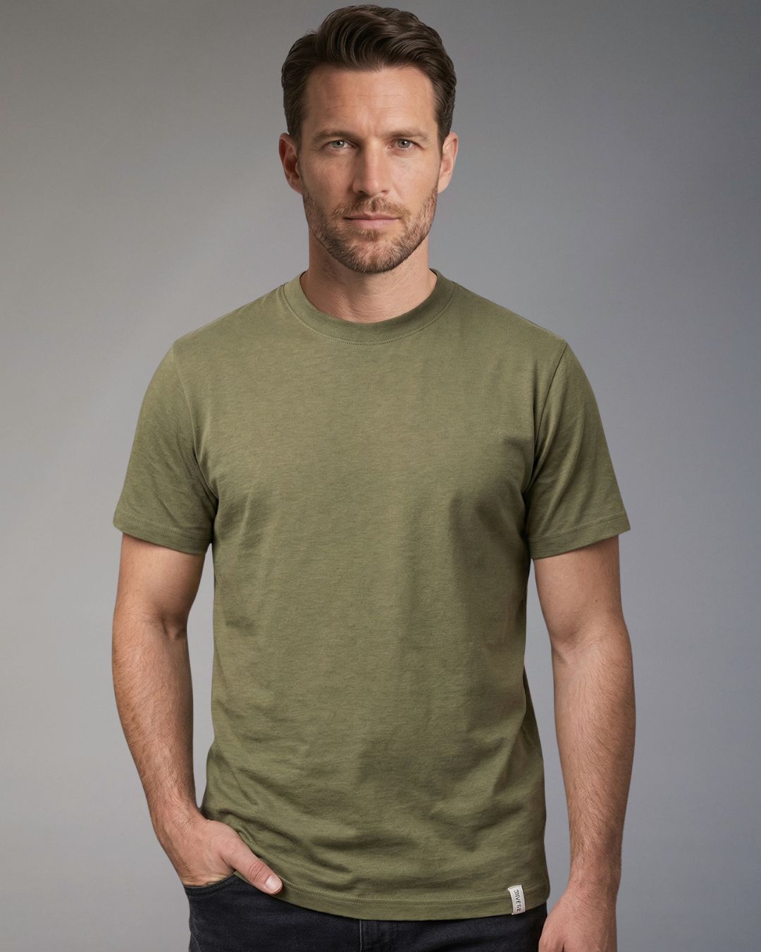 T-Shirt Uomo Over/D Girocollo Stretto (Narrow Round-Neck)