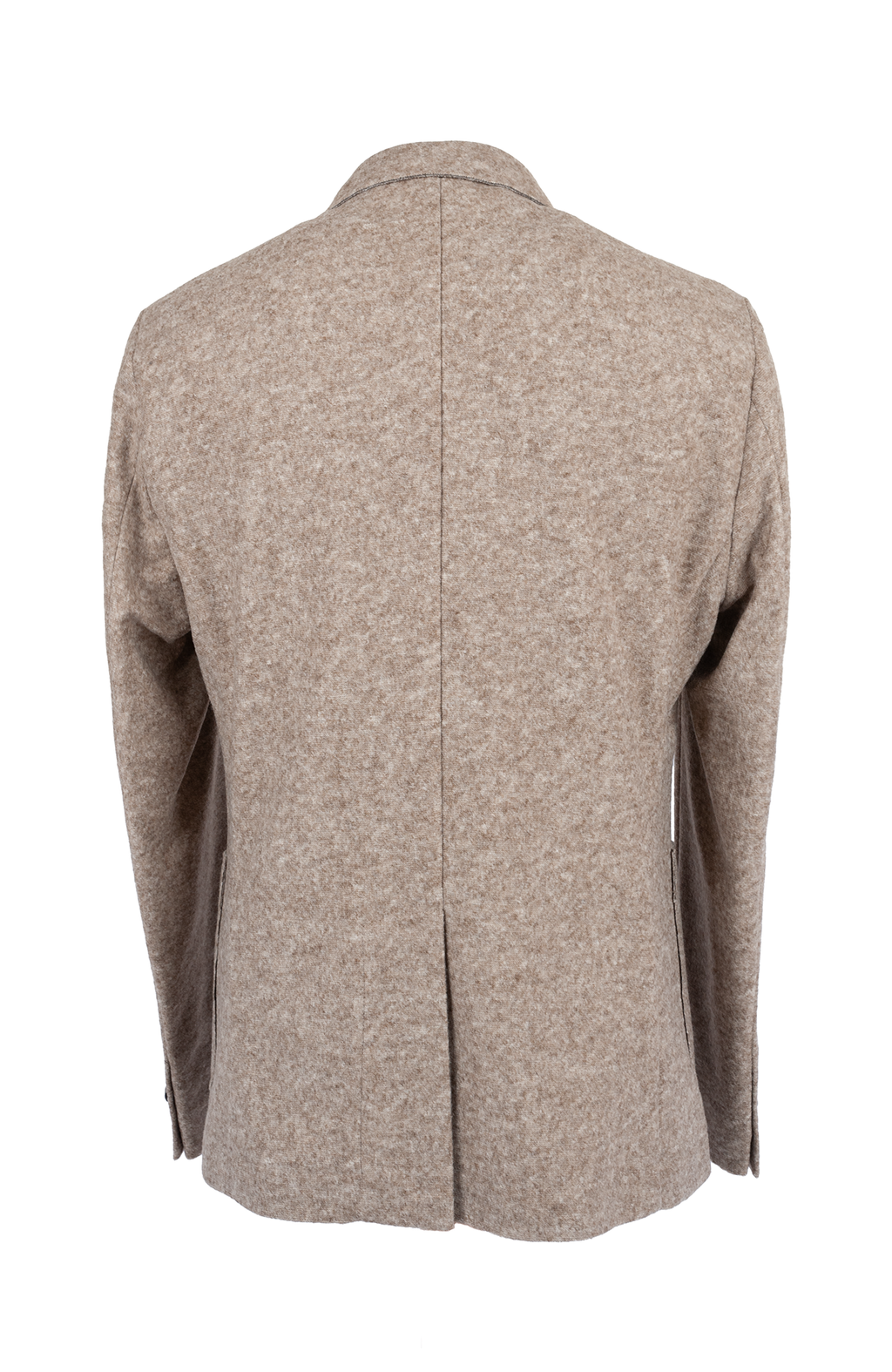 Giacca lana cotta 2 bottoni Slim Fit Taglio Vivo Fancy con tasche Beige