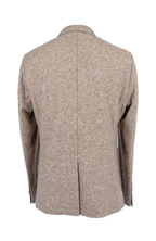 Giacca lana cotta 2 bottoni Slim Fit Taglio Vivo Fancy con tasche Beige