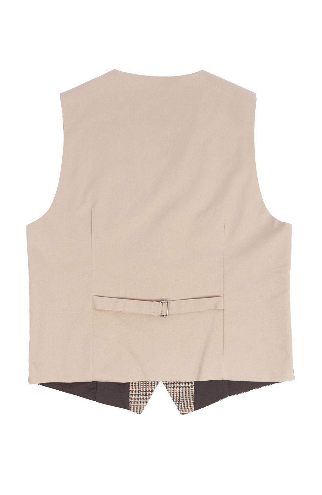 Gilet combinato tasche toppa beige