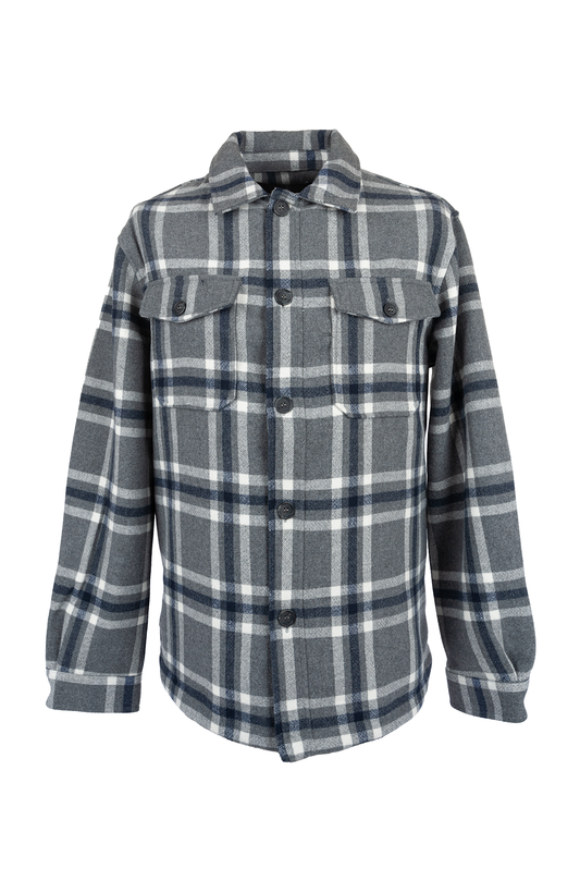 Over/D Camicia Over-Shirt Fancy Grigio