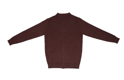 Over/D Cardigan manica lunga color Moro