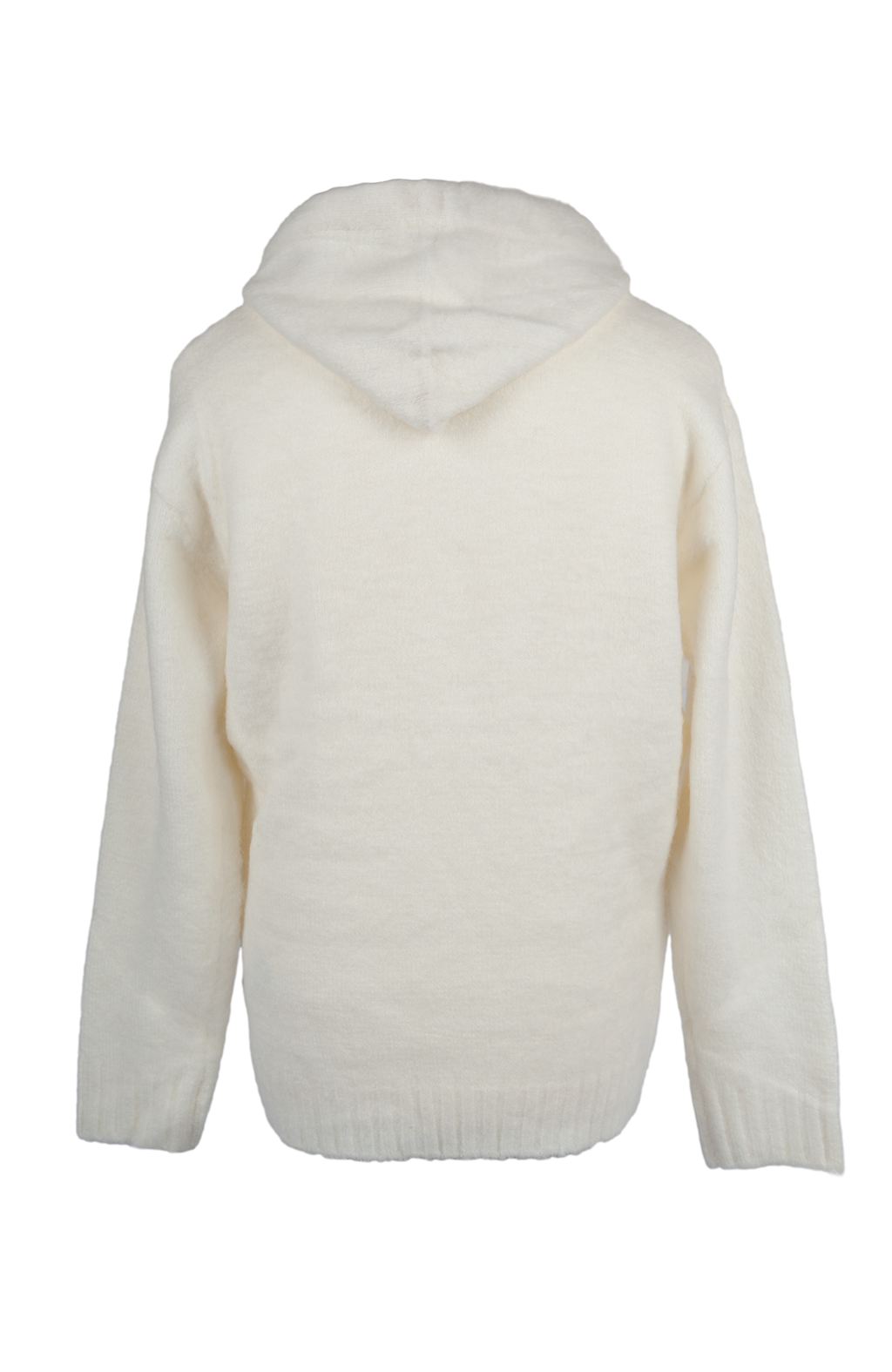 Over/D Maglia modello Felpa con Cappuccio Panna