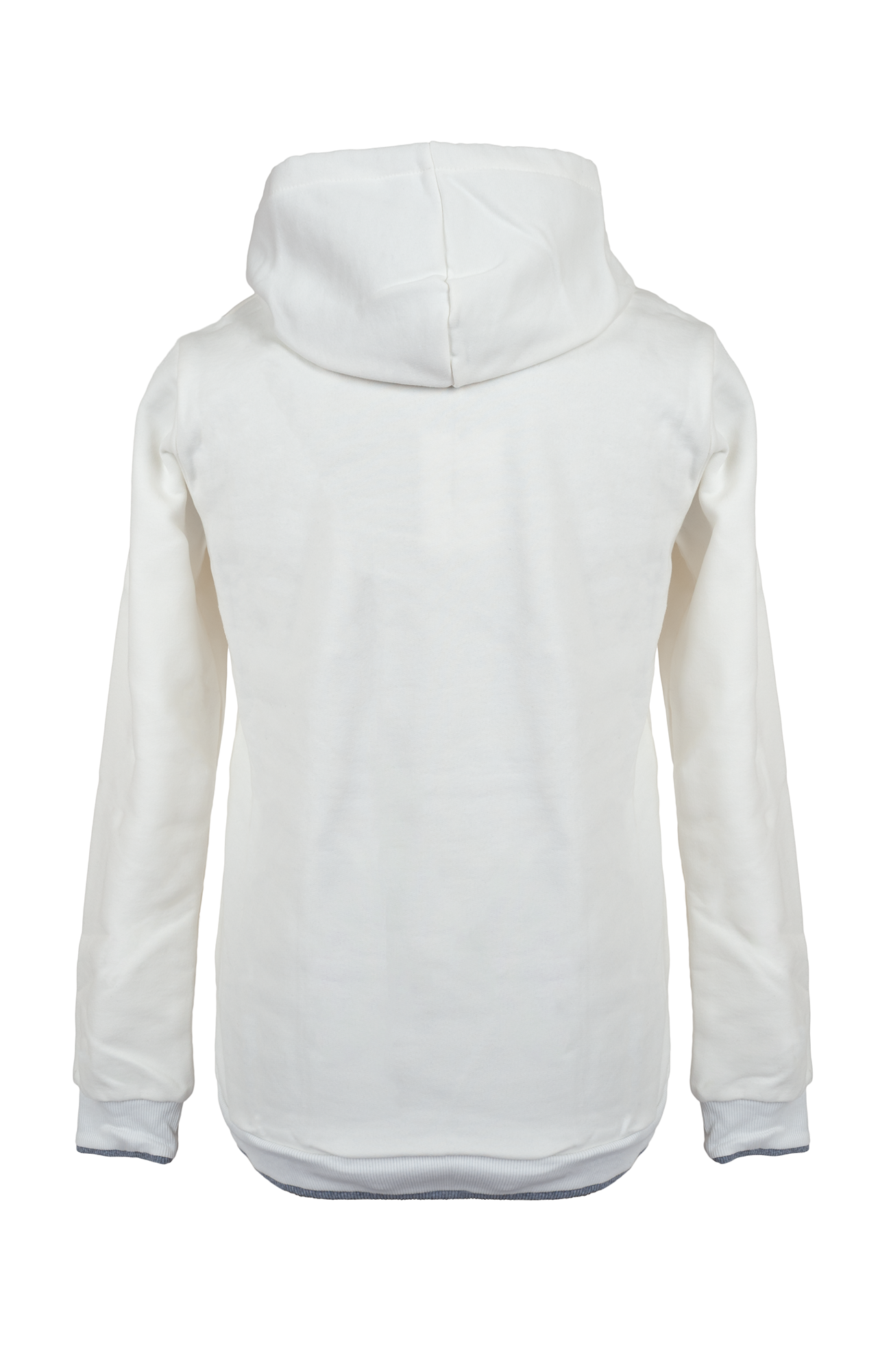 Over/D Felpa con cappuccio e stampa grafica Panna e Grigio