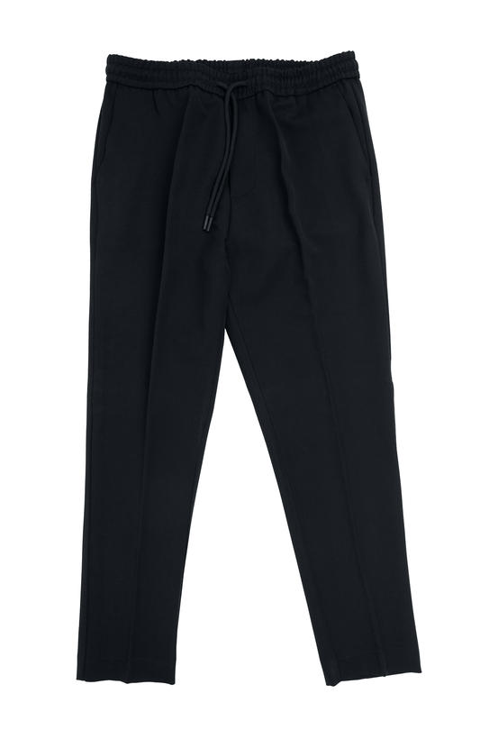 Pantalaccio Nero Slim Fit Tasche 1 Filetto