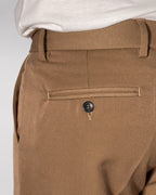 Pantalone Over/D Cacao Tapered Fit 1 Pince e Tasche Doppio Filetto
