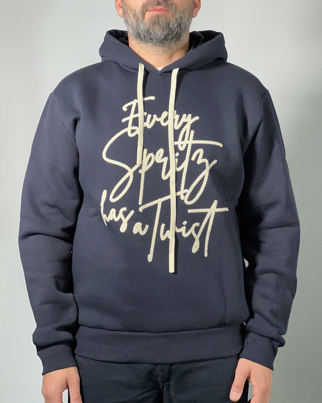 Felpa OVER/D con cappuccio e  Stampa Grafica “Every Spritz has a twist”