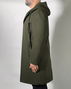 Parka Uomo OVER/D – Cappotto Lungo con Cappuccio, Stile Urban