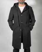Parka Uomo OVER/D – Cappotto Lungo con Cappuccio, Stile Urban
