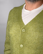 Cardigan Uomo OVER/D in Lana con Tasche a Toppa