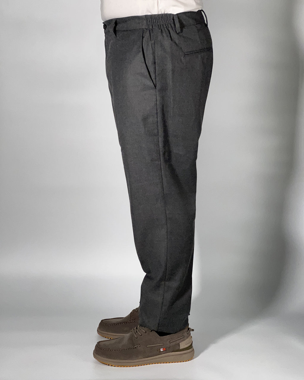 Pantaloni Uomo OVER/D Chino Slim Fit – Pantamolla con Fianchi Elasticizzati