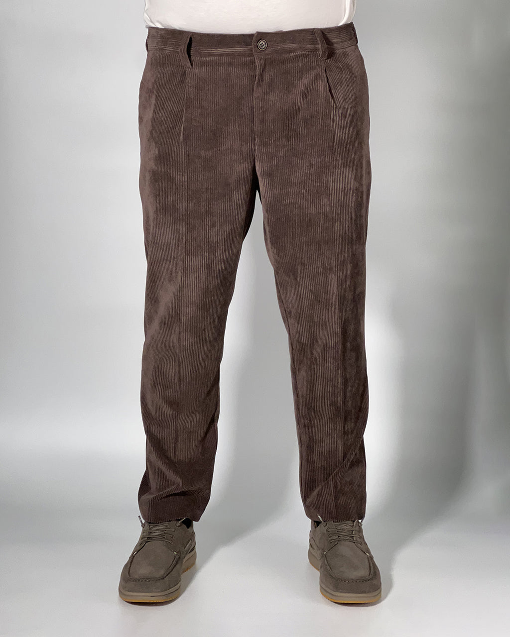Pantaloni Uomo OVER/D Tapered Fit con Pince – Comfort Elasticizzato