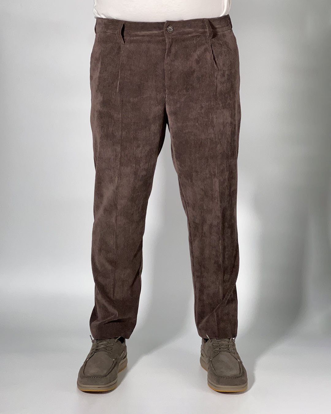 Pantaloni Uomo OVER/D Tapered Fit con Pince – Comfort Elasticizzato