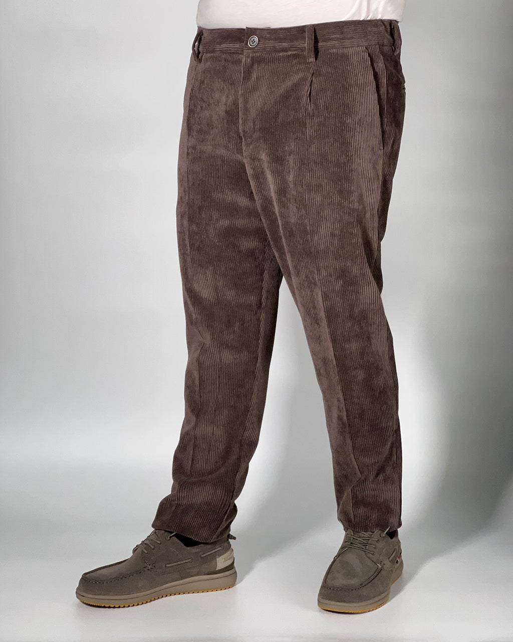 Pantaloni Uomo OVER/D Tapered Fit con Pince – Comfort Elasticizzato