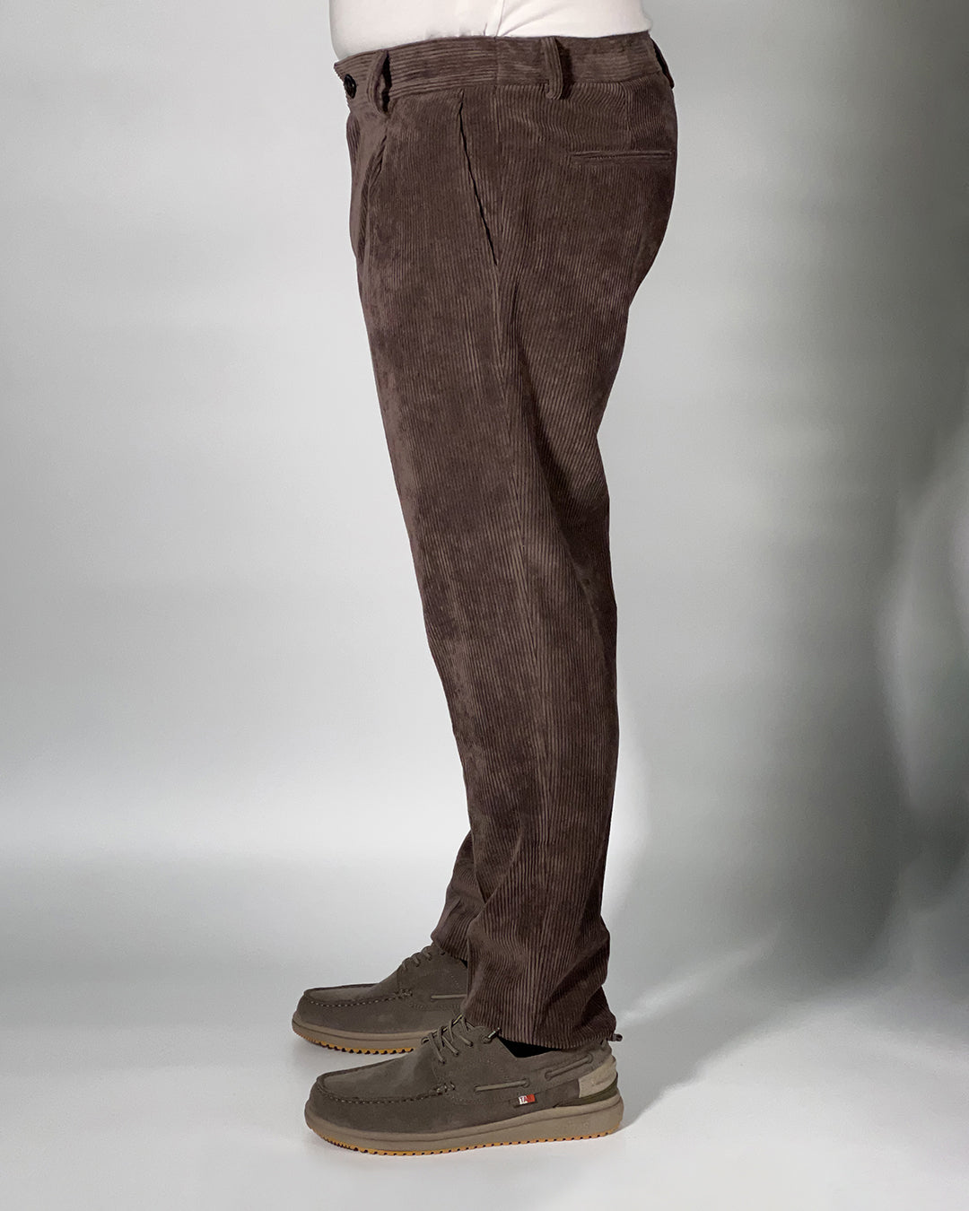 Pantaloni Uomo OVER/D Tapered Fit con Pince – Comfort Elasticizzato