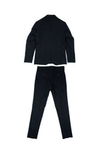 Over/D - Abito da uomo Nero monopetto con giacca due bottoni