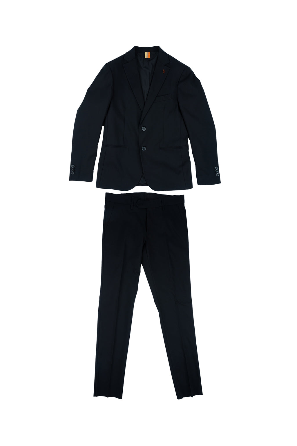 Over/D - Abito da uomo Nero monopetto con giacca due bottoni