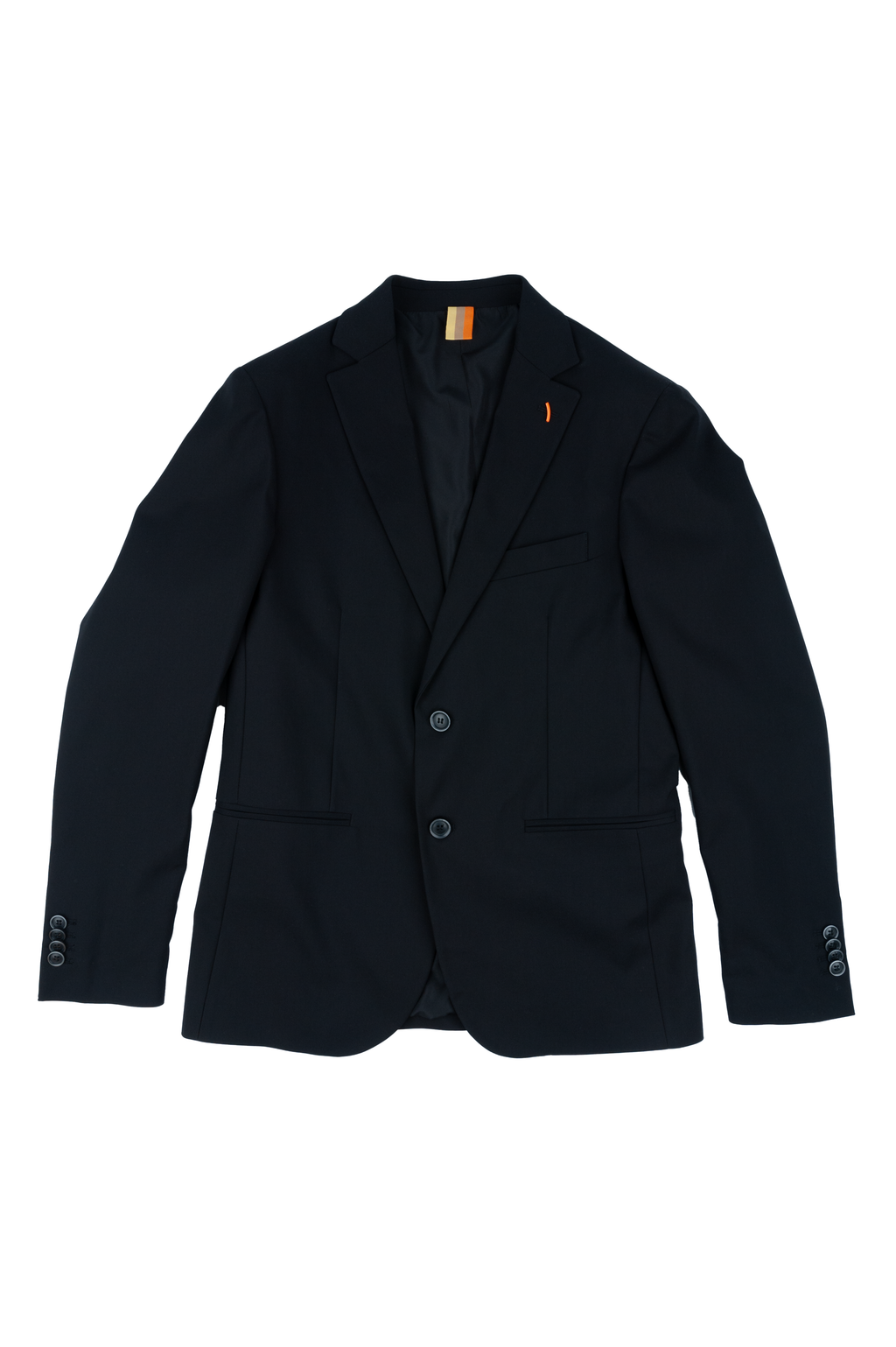 Over/D - Abito da uomo Nero monopetto con giacca due bottoni