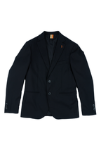 Over/D - Abito da uomo Nero monopetto con giacca due bottoni