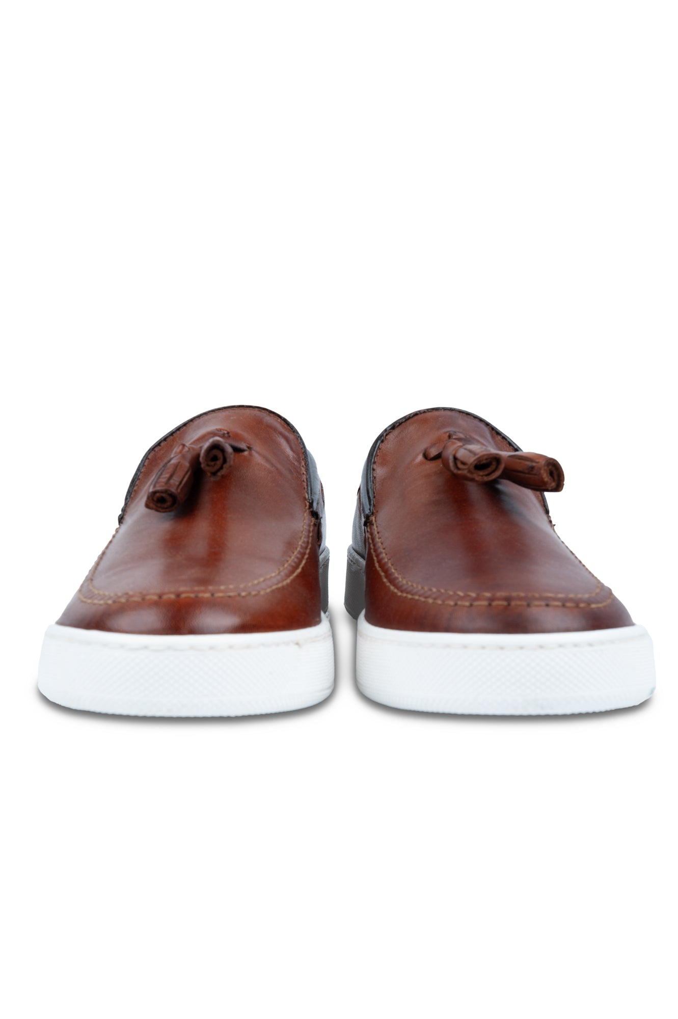 Over/D - Scarpe da uomo Slip on Cognac