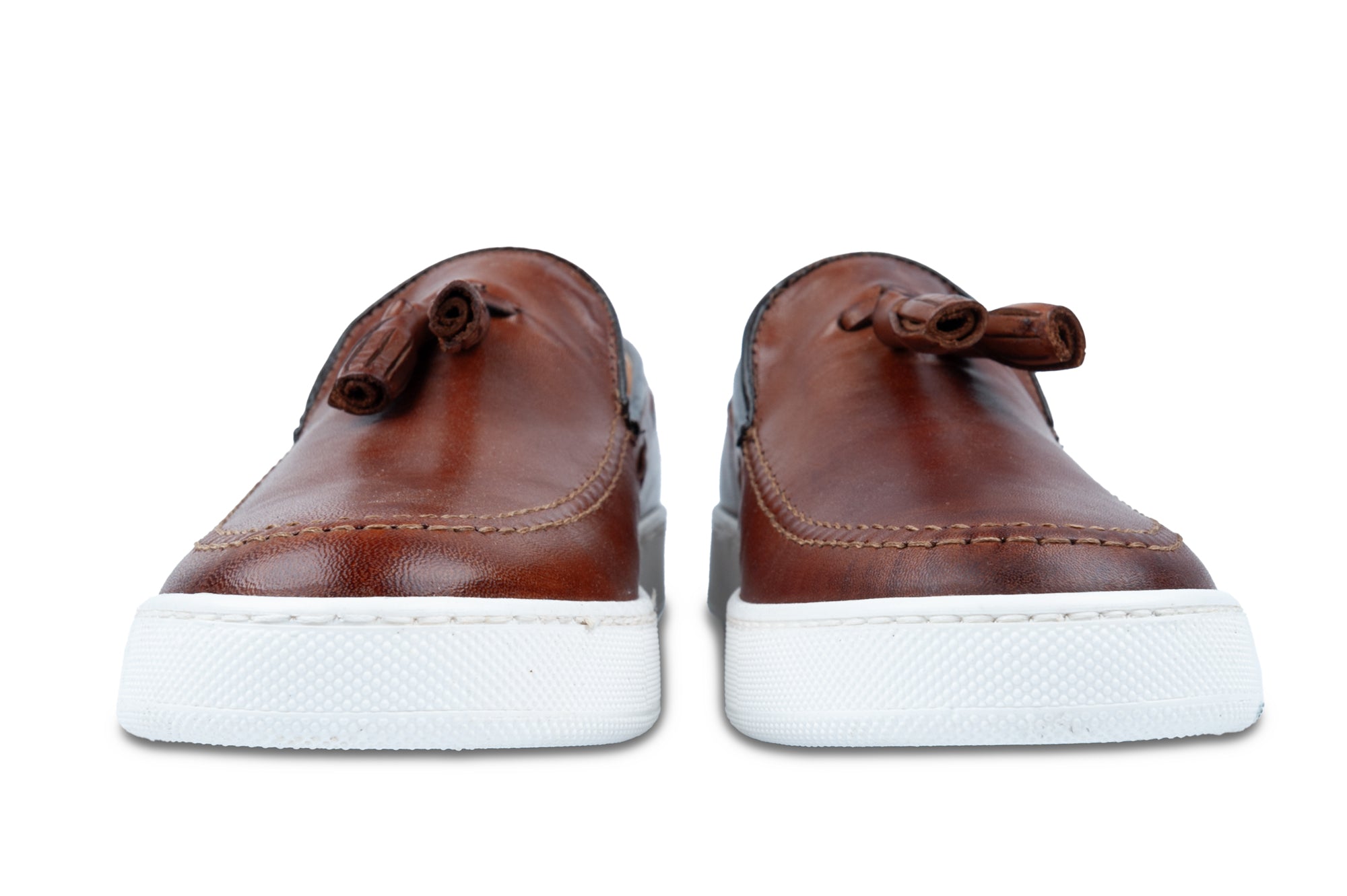 Over/D - Scarpe da uomo Slip on Cognac