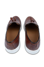 Over/D - Scarpe da uomo Slip on Cognac