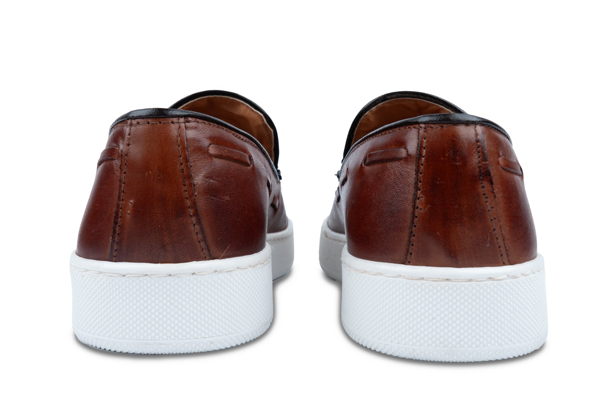 Over/D - Scarpe da uomo Slip on Cognac