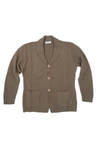 Over/D - Giacca Cardigan collo revers Verde Militare